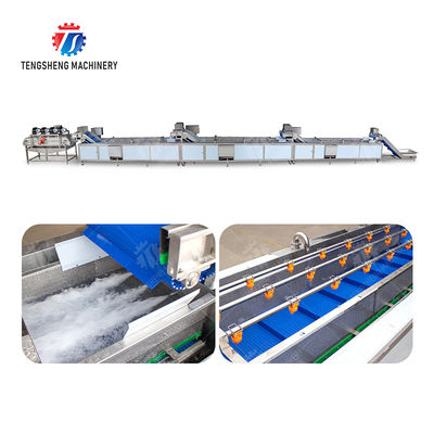 vegetable wash line pineapple juice processing line Pineapple bubble washing and vibrating air-drying line fruit processing machinery pineapple processing line